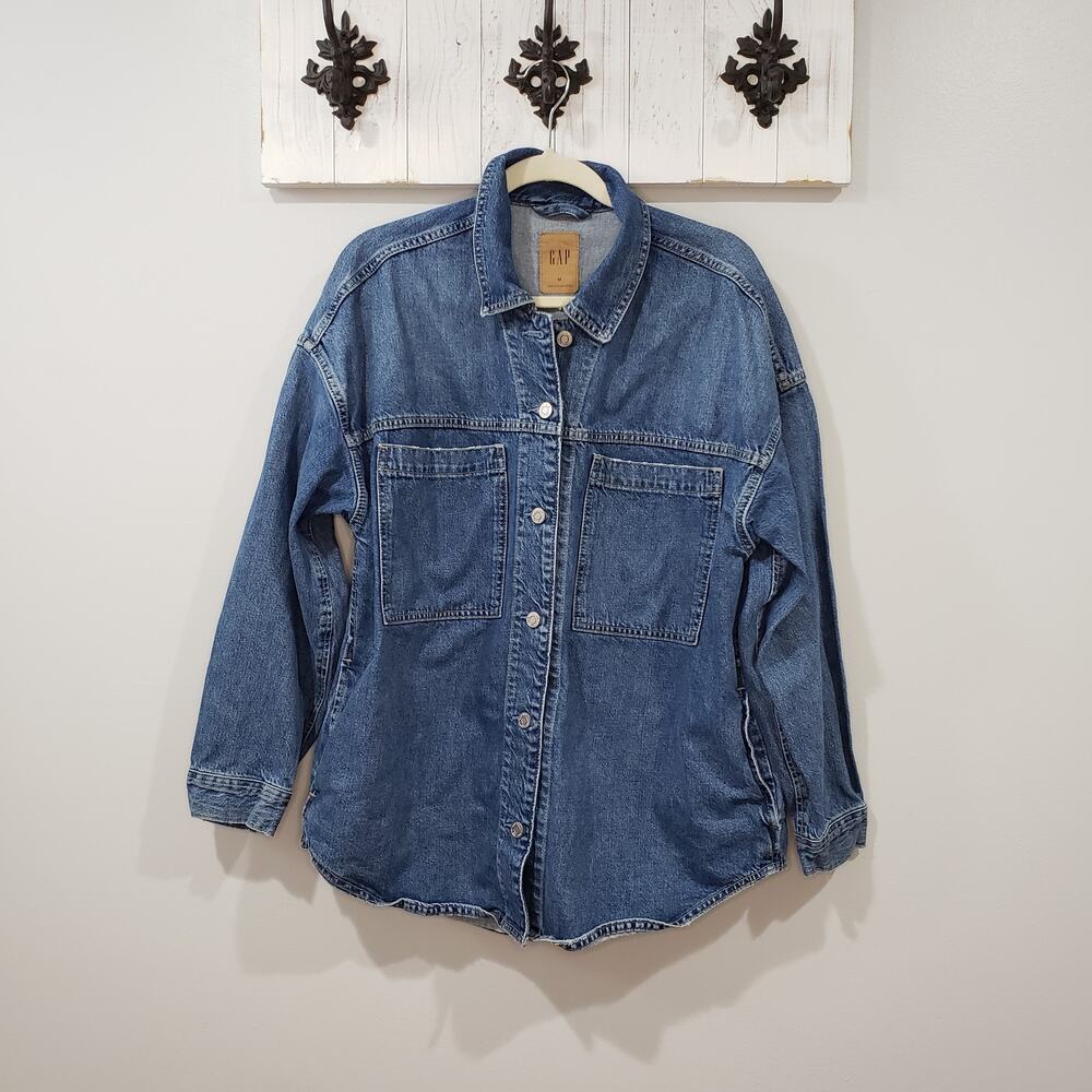 Gap Oversized Denim Shirt Jacket Shacket M